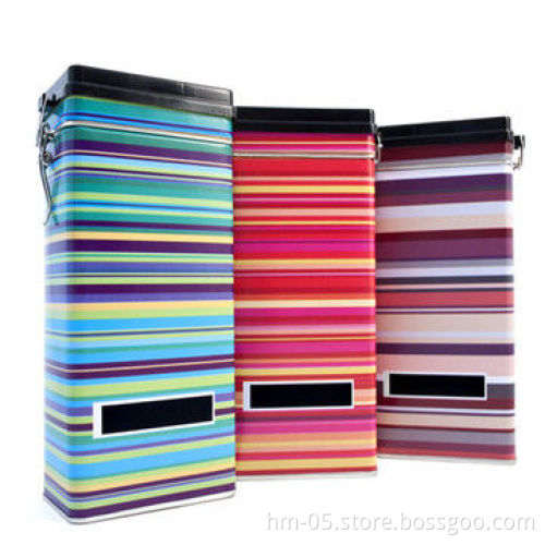 Tea Tin Box with CMYK Printing, Measures 70 x 70 x 123mm, Customized Shapes and Sizes Accepted